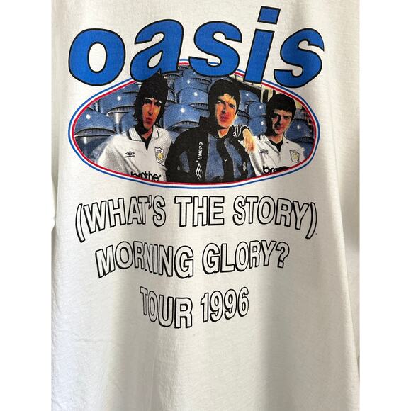 Oasis "What's the Story Morning Glory?" Vintage Reprint Single Stitch T-shirt - Picture 2 of 6